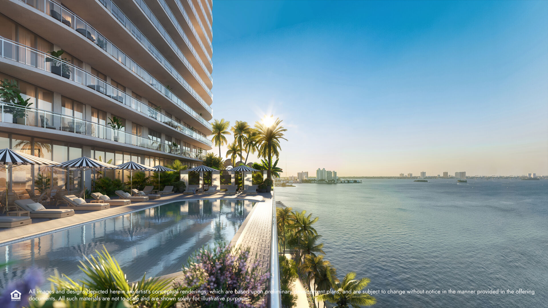 Waterside vista pool