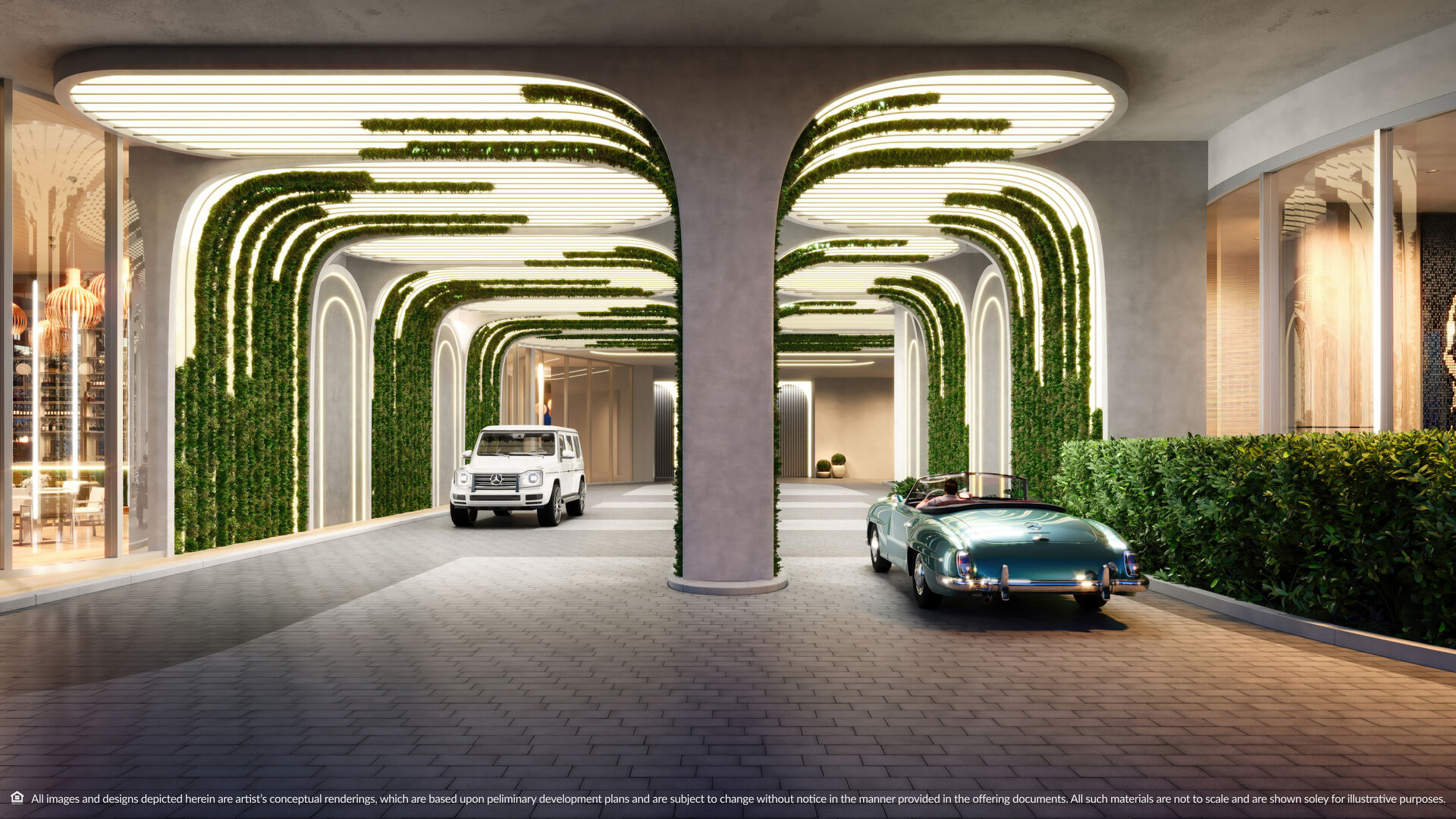 Continuum porte cochere arrival