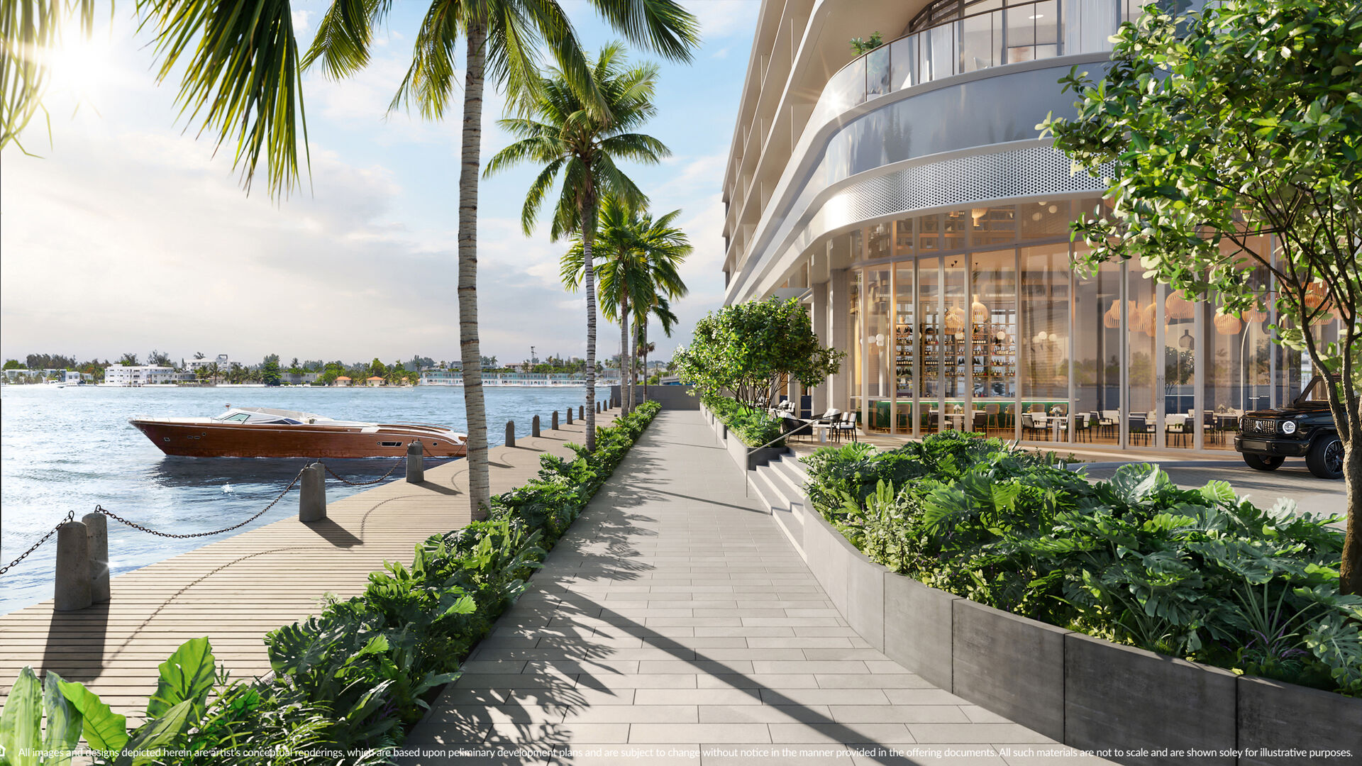 Island Walk waterfront promenade